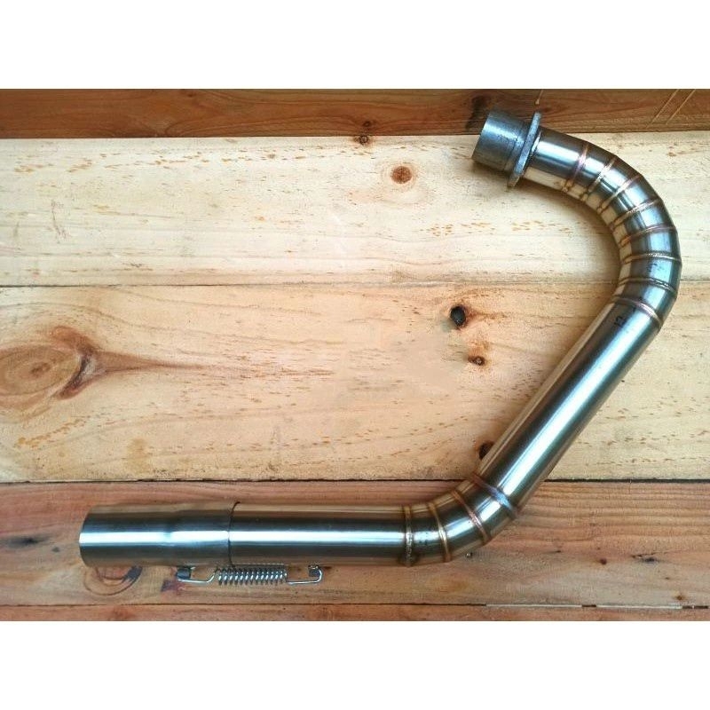 Leher leheran knalpot besi stainles cb 100 cb125 gl 100 gl 125 gl pro gl max megapro tiger