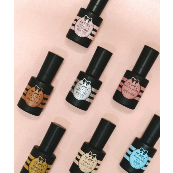 Ouboli Gel Polish 20ml / Kutek Kuku Gel Ouboli Base Coat / Reinforce / Top Coat / Reinforce Top / Hi