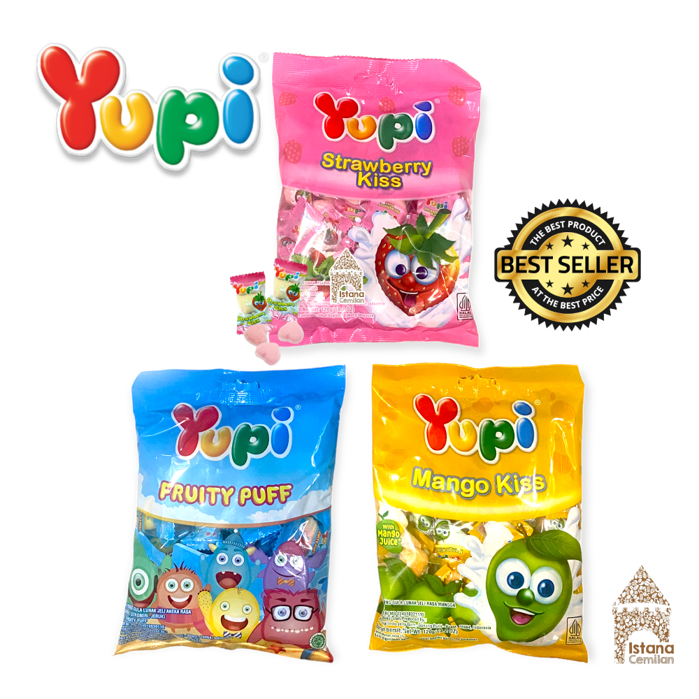 

Yupi Strawberry Kiss / Mango Kiss Permen Jeli 120 Gram