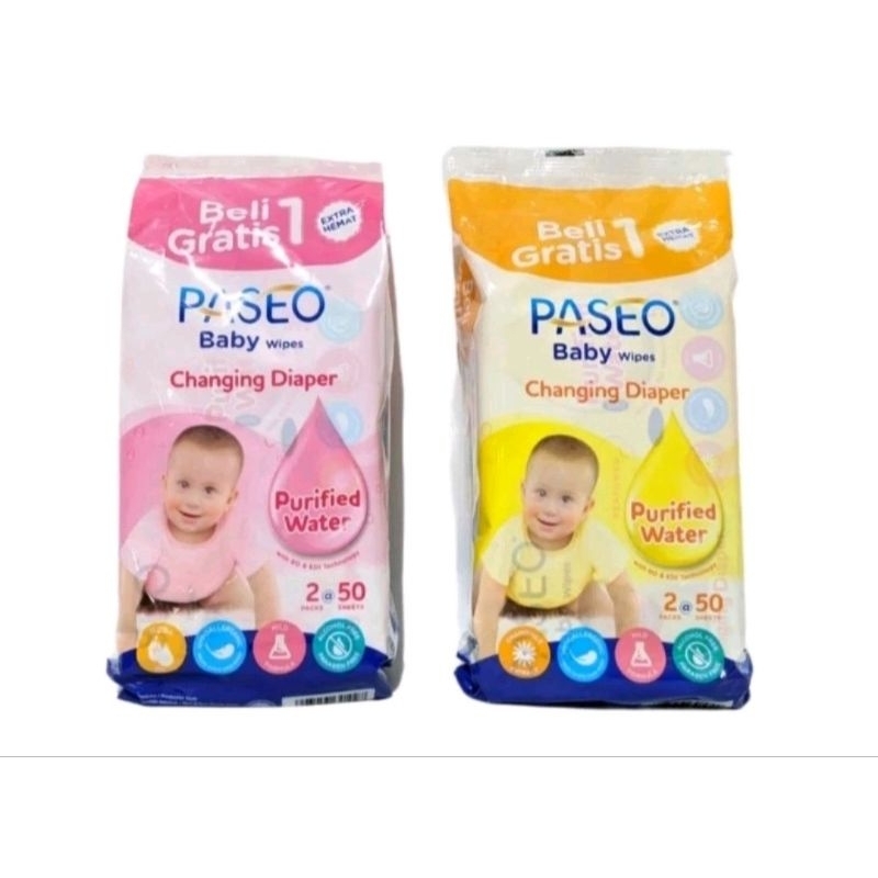PASEO-BABY WIPES 50S