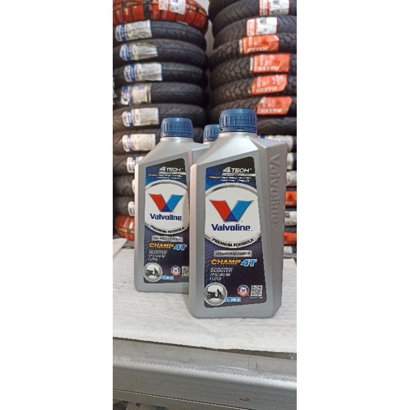 Oli mesin Valvoline scooter champ 4T 10w-30 1L