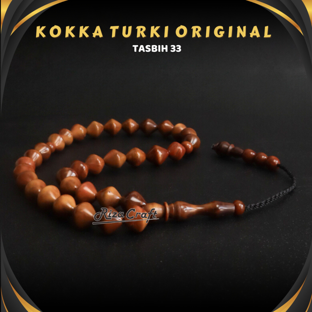 Tasbih Kayu Kokka Kaukah Fukaha Kokah 33. Asli- Bersertifikat