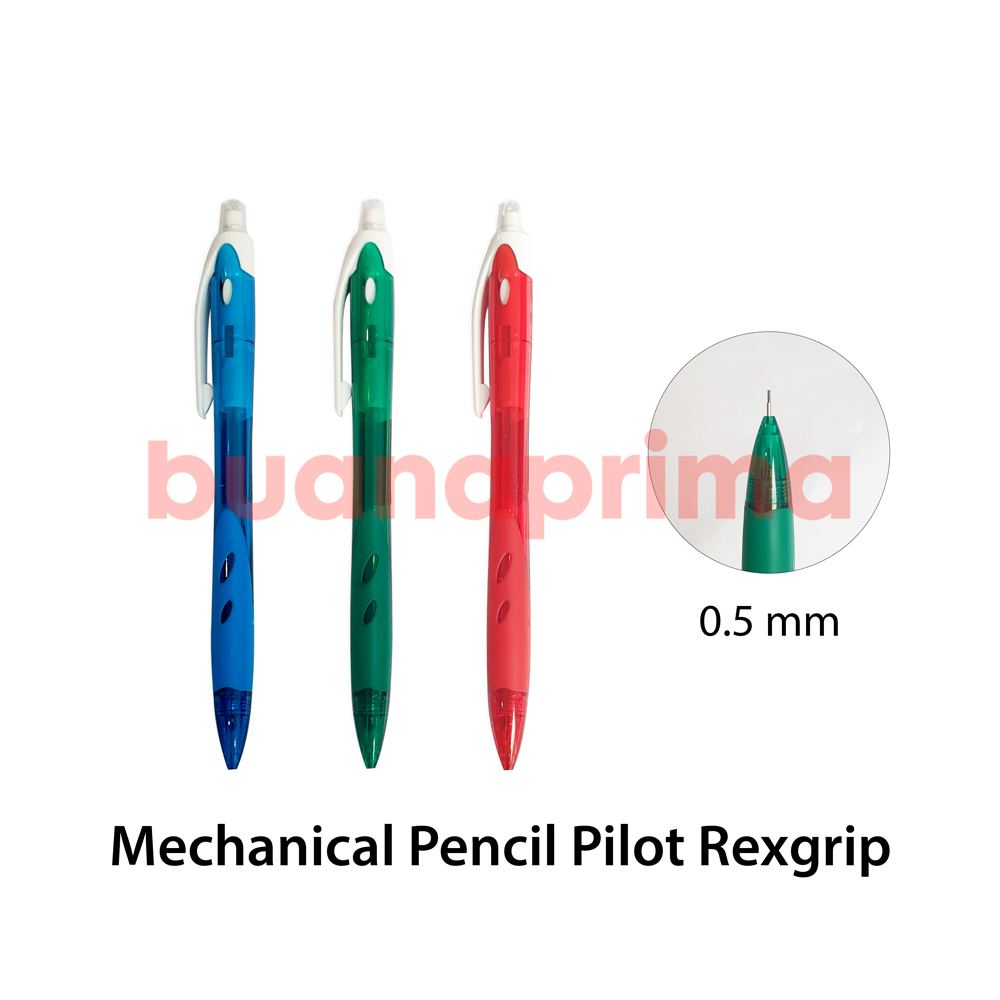 

Pensil Mekanik Pilot Rexgrip 0.5 mm Mechanical Pencil Bisa Pilih Warna