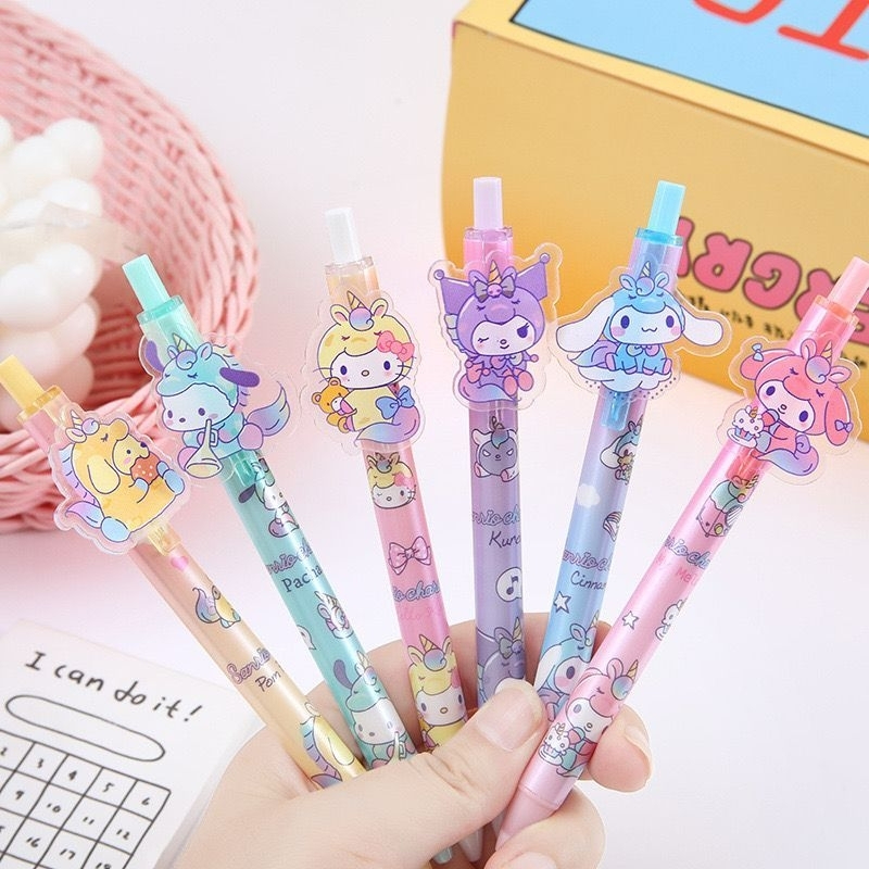 

PULPEN MEKANIK SANRIO GEL 0.5 MM ALKRILIK TEBAL SANRIO LUCU PREMIUM PULPEN LOTSO MOROL KUROMI MELODY