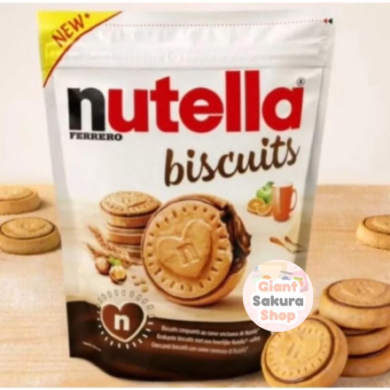 Nutella Biscuits Ferrero 193gr / nutella / coklat nutella / biskuit impor