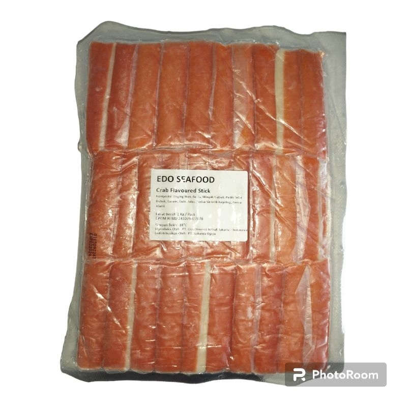 

Crab Flavoured Stick Edo Seafood 1 kg Stik Kepiting