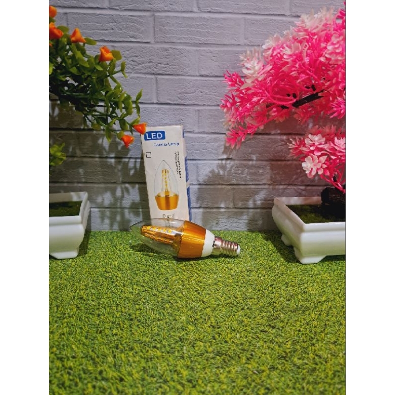 lampu LED lilin E14 fiting kecil kuning skylite