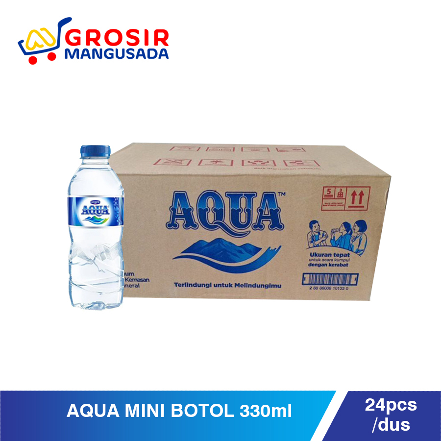 

AQUA Mini Botol 330ml - Beli Grosir, Nikmati Harga Terbaik 6 botol