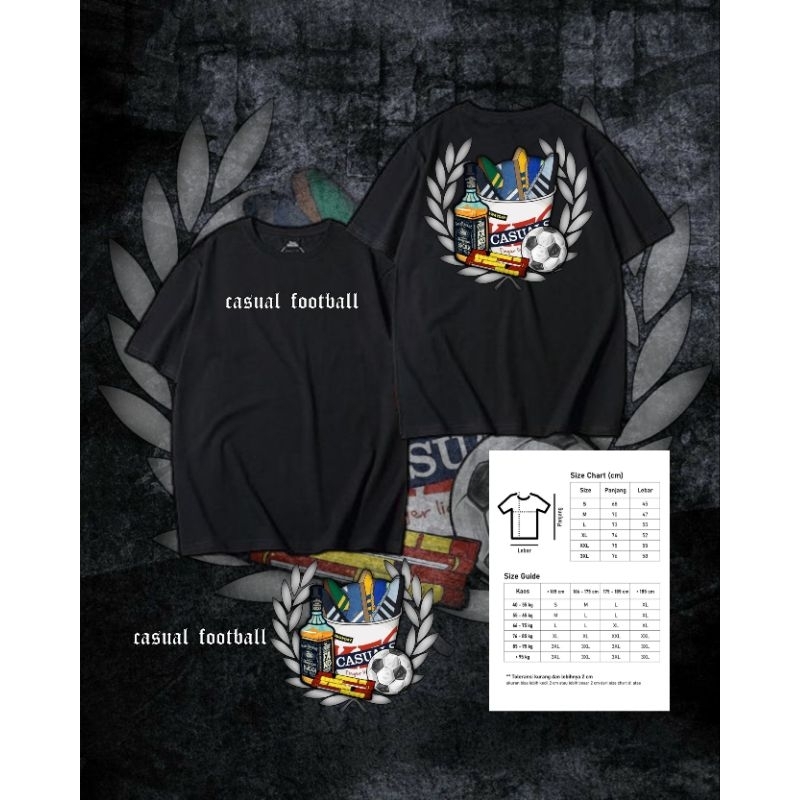 T-shirt casual football kaos football terbaru