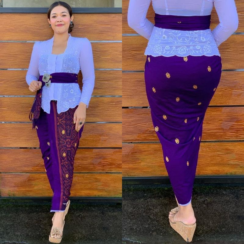 Ready Kain ENDEK Tenun dobol Tretes Set Selendang / kamen Bali lembaran / kamen Tenun dobol