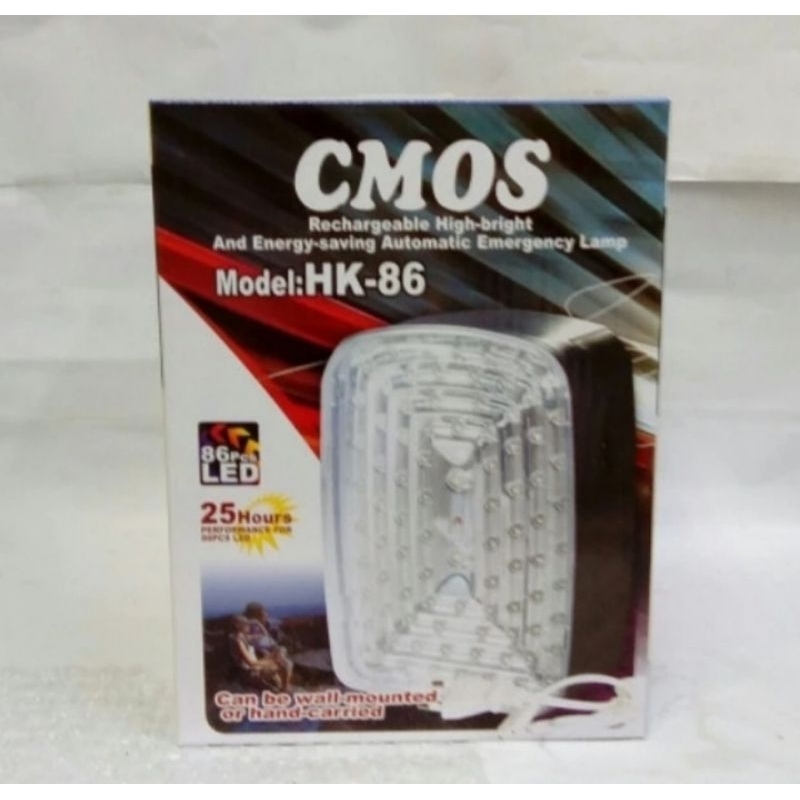 CMOS LAMPU EMERGENCY HK 86 RECHARGEABLE EMERGENCY CMOS HK 86 / HK 86
