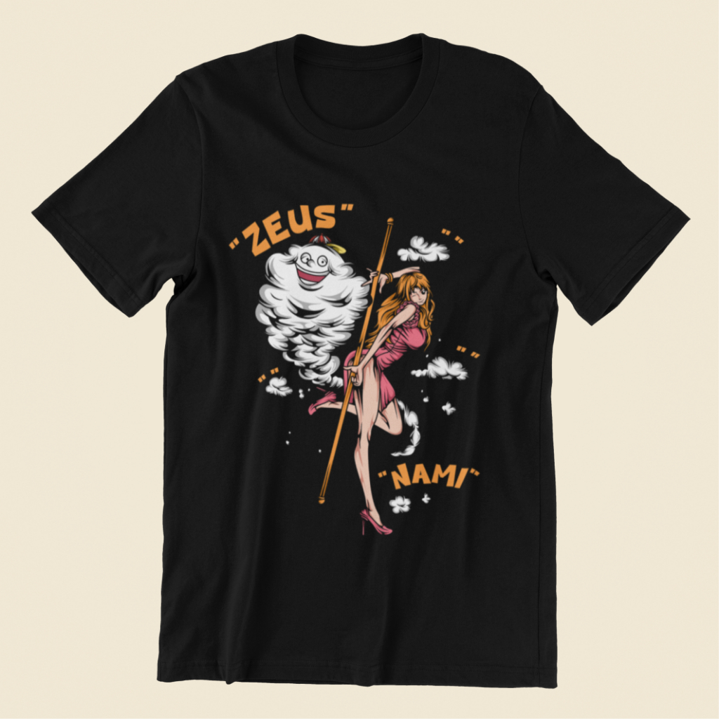 BA188 Kaos OnePiece Zeus Nami Anime One Piece