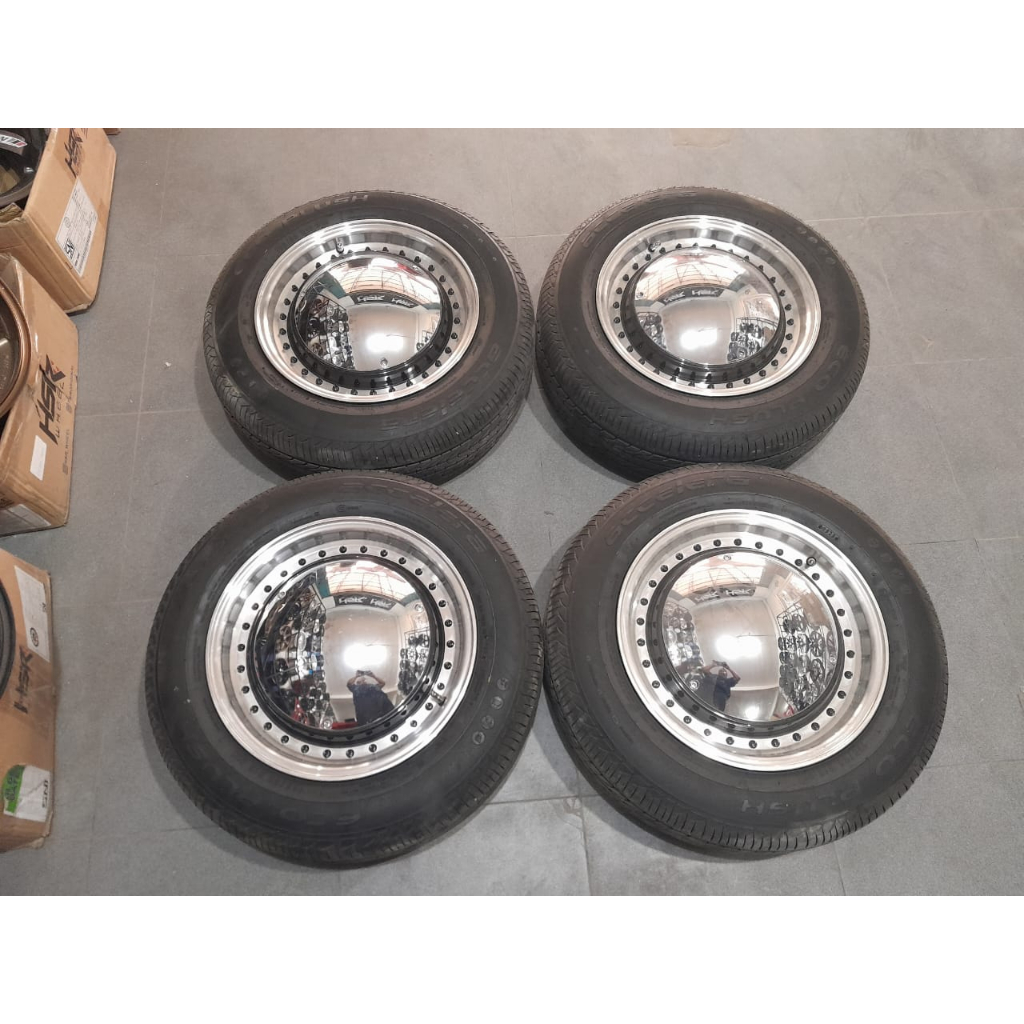 velg mobil second hsr mirror r15 ban accelera 195/65 r15 pnp kijang,avanza,xenia