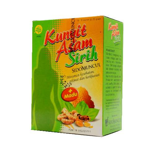 

SIDOMUNCUL Kunyit Asam Sirih Kemasan Box Isi 5Pcs @25gr