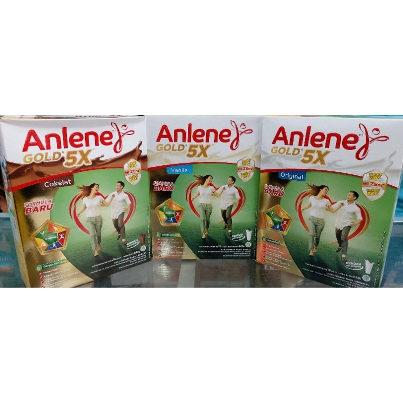 

Anlene gold 5X 600gr rasa vanila,coklat,original