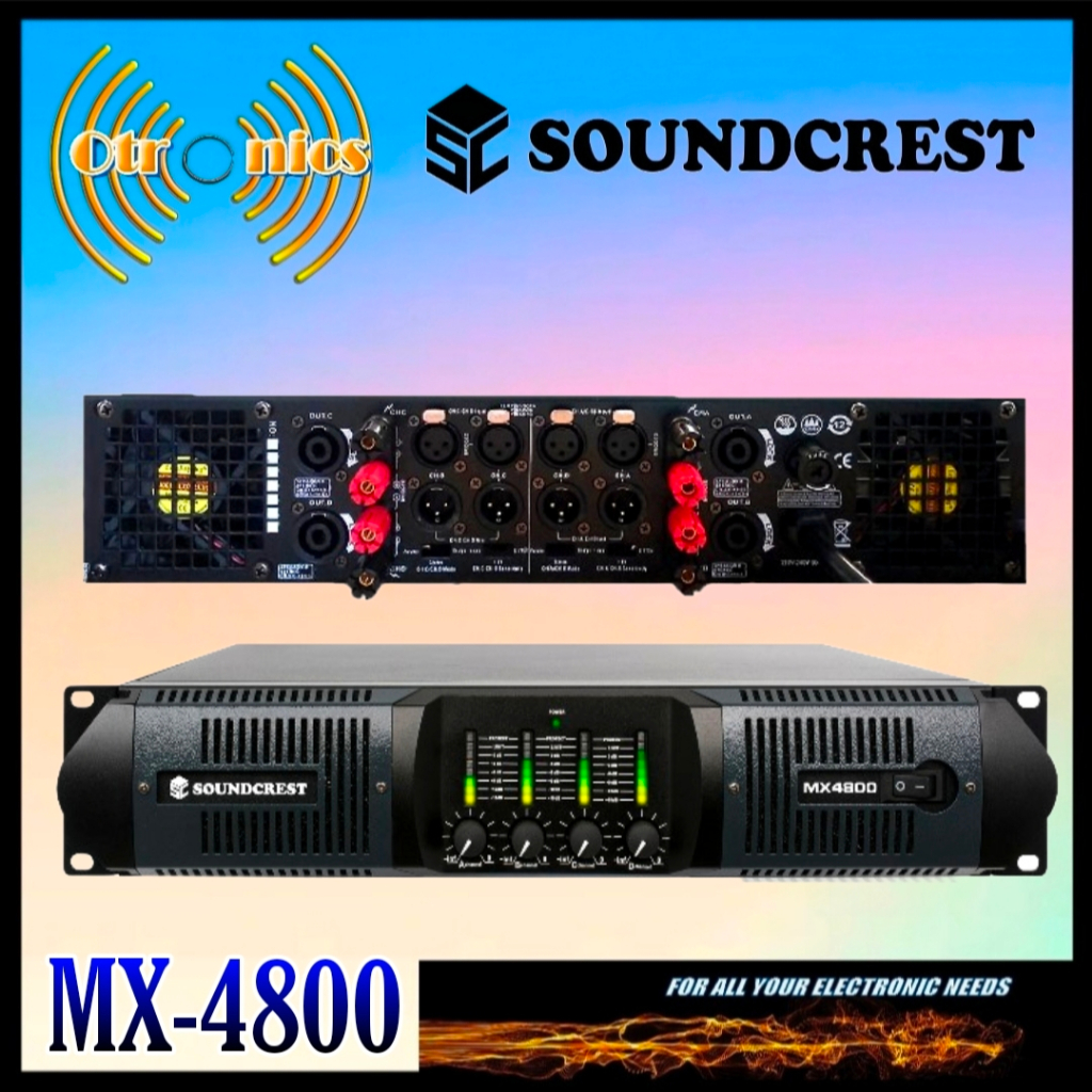 Power Amplifier Soundcrest MX-4800 4X800