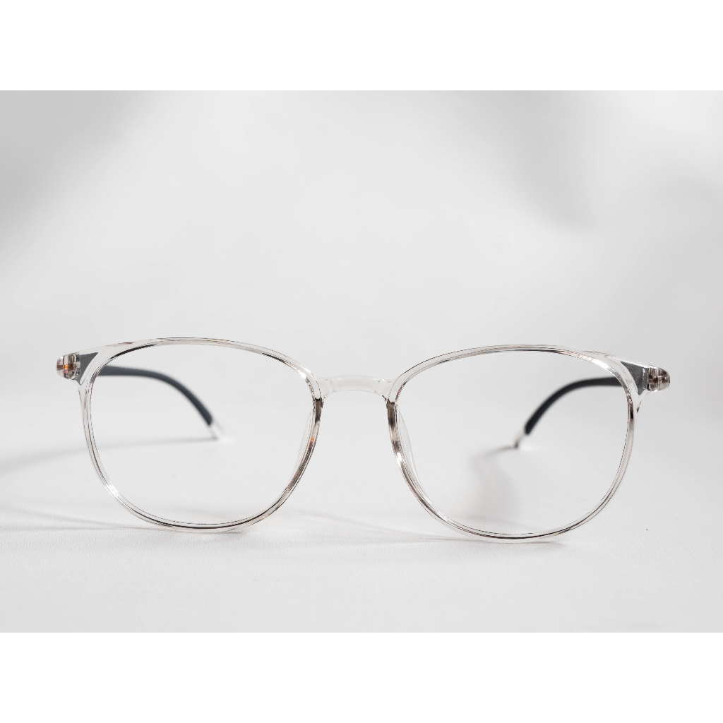 Frame Kacamata Korea Pria Wanita Anti Radiasi AB5004 Bening Abu