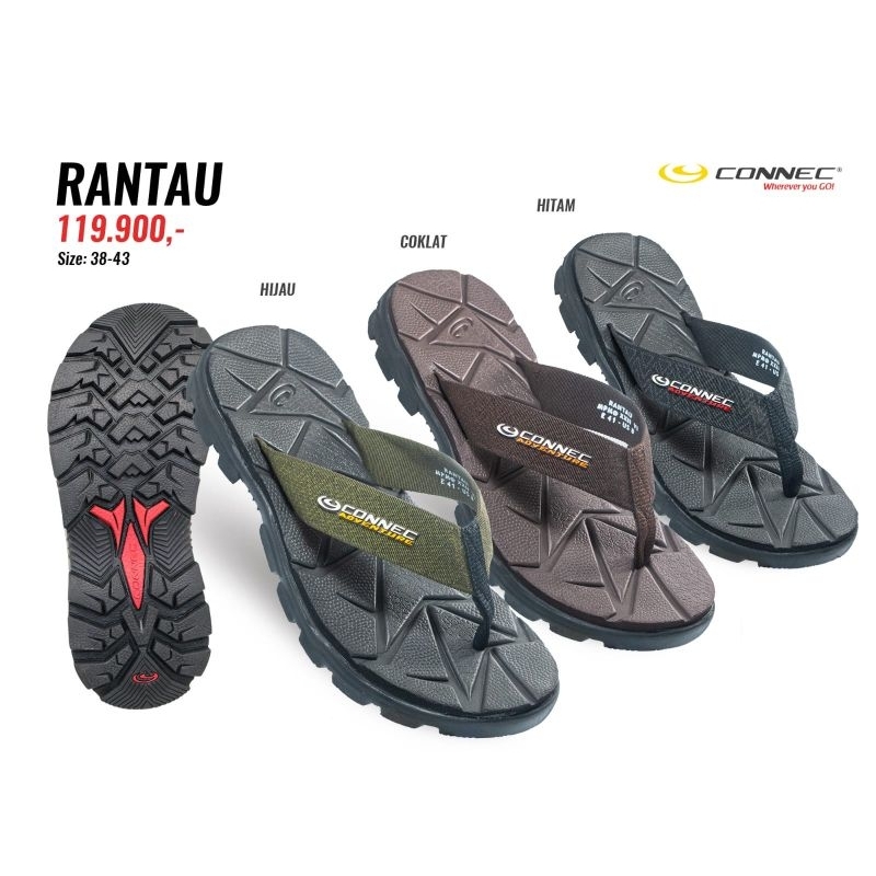 Sandal Gunung Connec Pria Model Rantau