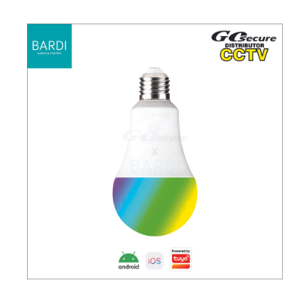 Bardi Smart Light Bulb Bluetooth 9W RGBWW