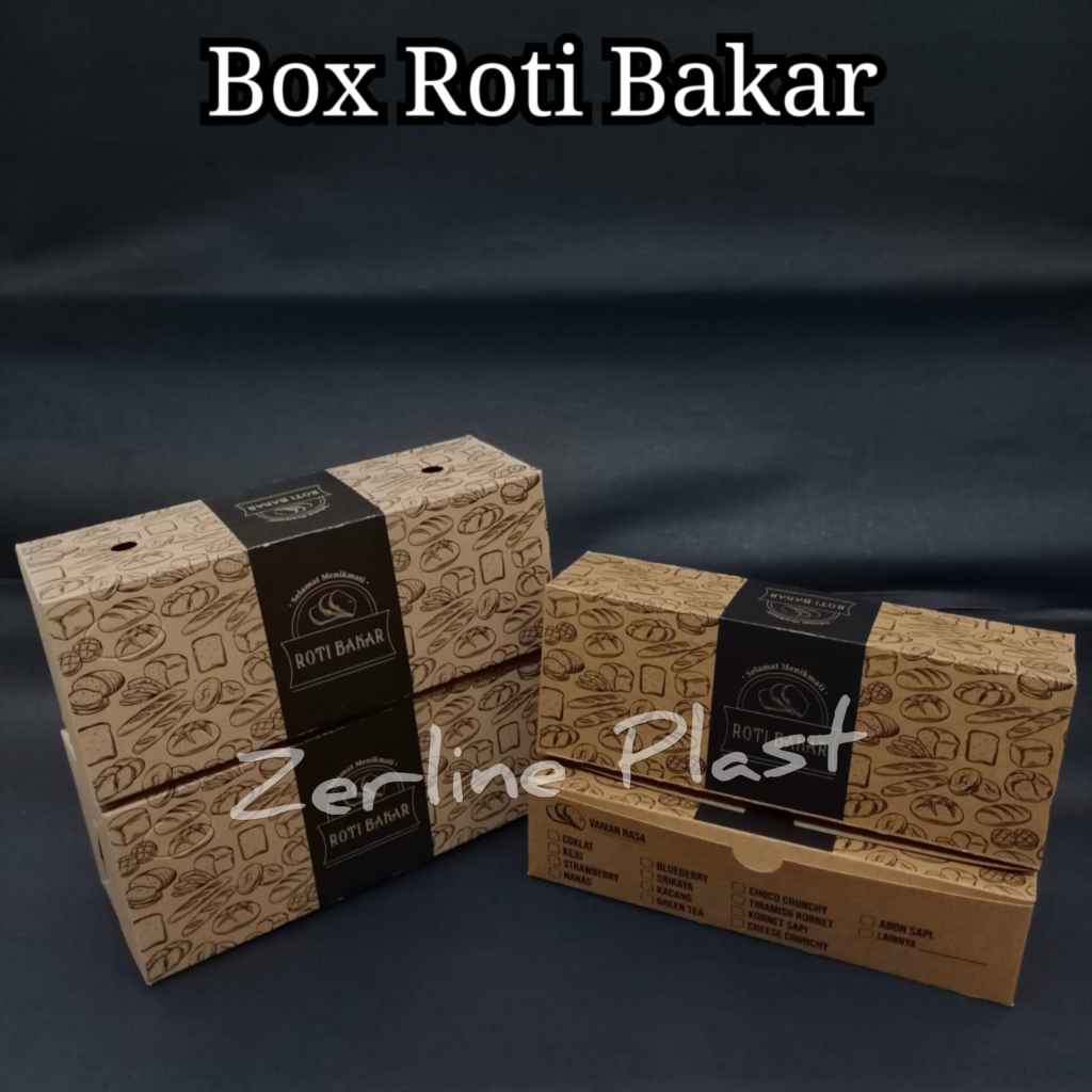 Dus Roti Bakar Bandung - Box Roti Bakar @±100pcs
