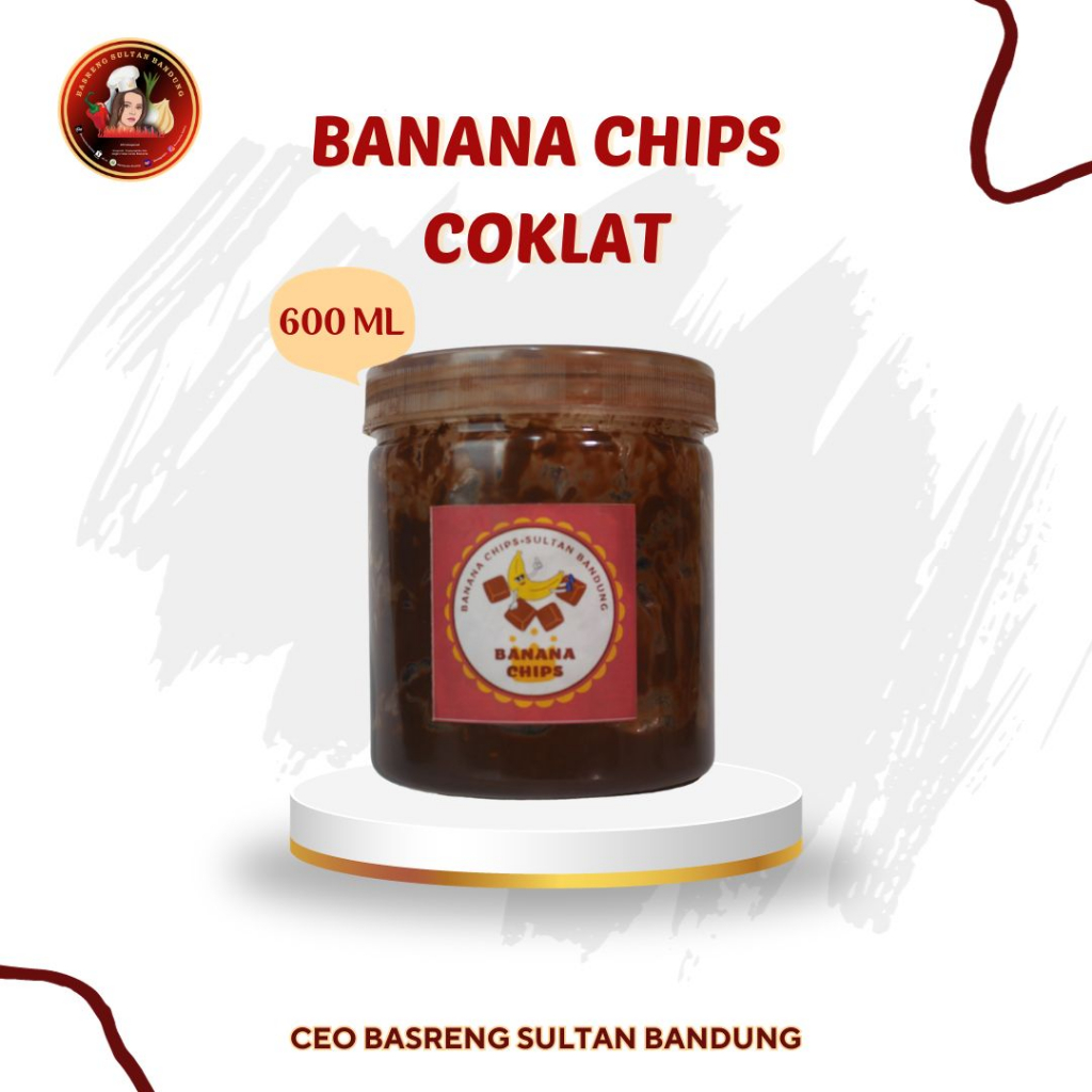 

Banana Chips Sultan Bandung-keripik pisang coklat lumer 600ML