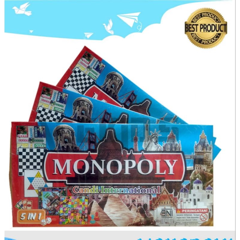 MONOPOLY -MONOPOLI CANDI INTERNATIONAL 5 IN 1 JUMBO