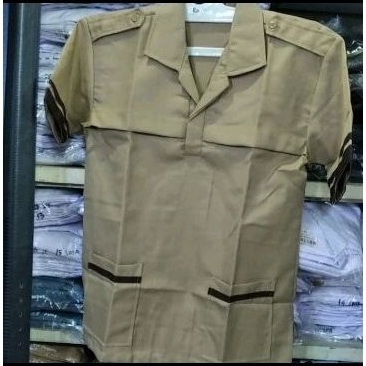 BAJU PRAMUKA RAPILO LENGAN PENDEK/ MERK MUSTAWAH/ BAJU PRAMUKA RAPILO