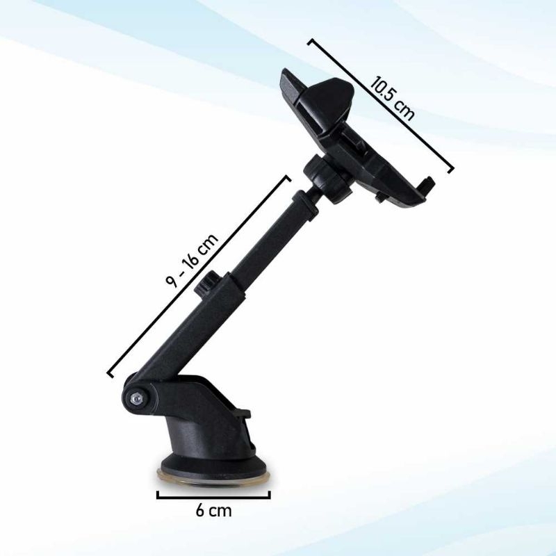 Holder Penjepit HP Smartphone untuk tempel di kaca/dashboard Mobil