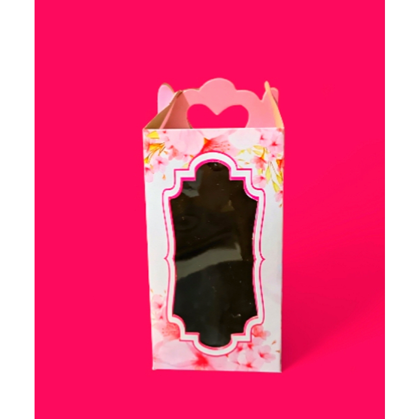 

BOX SOUVENIR/DUS SOUVENIR 8x8x15 PINK FLOWER (01) 310GR