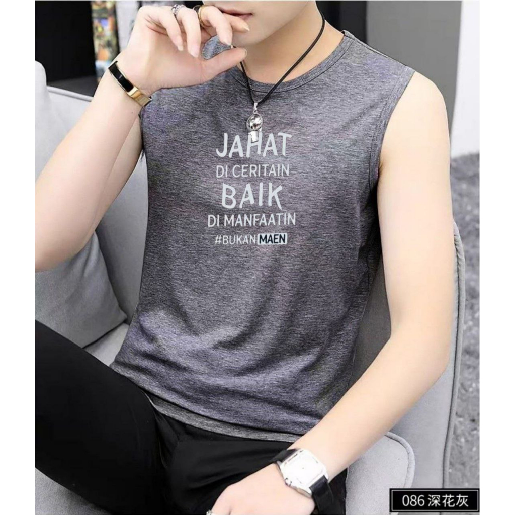 Singlet Pria / Singlet . Kaos Singlet Pria / Singlet Logo Pria - Singlet Pria Dewasa - Kaos Tanpa Le