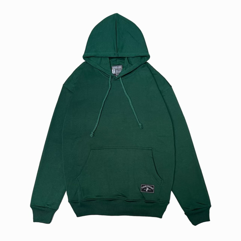 Sweater Hoodie Polos Hijau Botol Pria Wanita