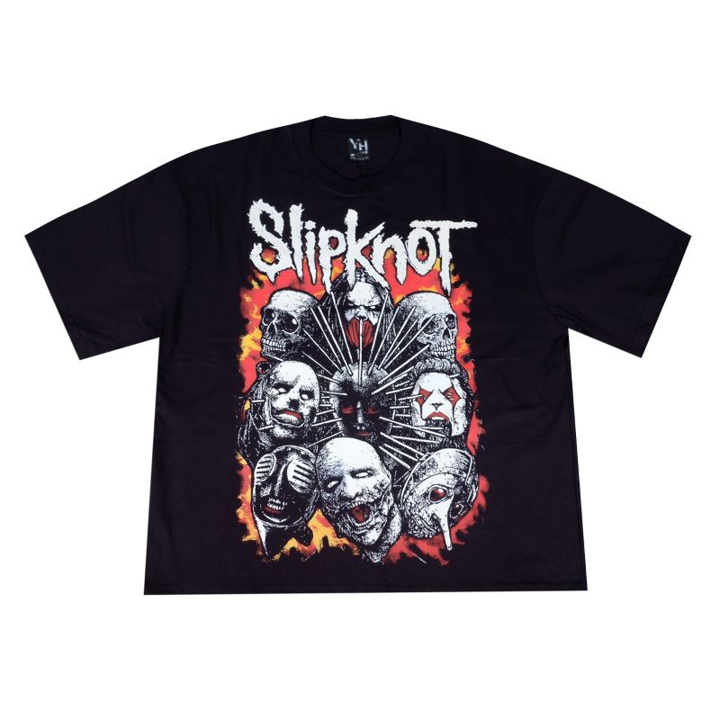 KAOS SLIPKNOT BAND BOOTLEG OVERSIZE T SHIRT SLIPKNOT BIG SIZE KAOS BAND BOOTLEG
