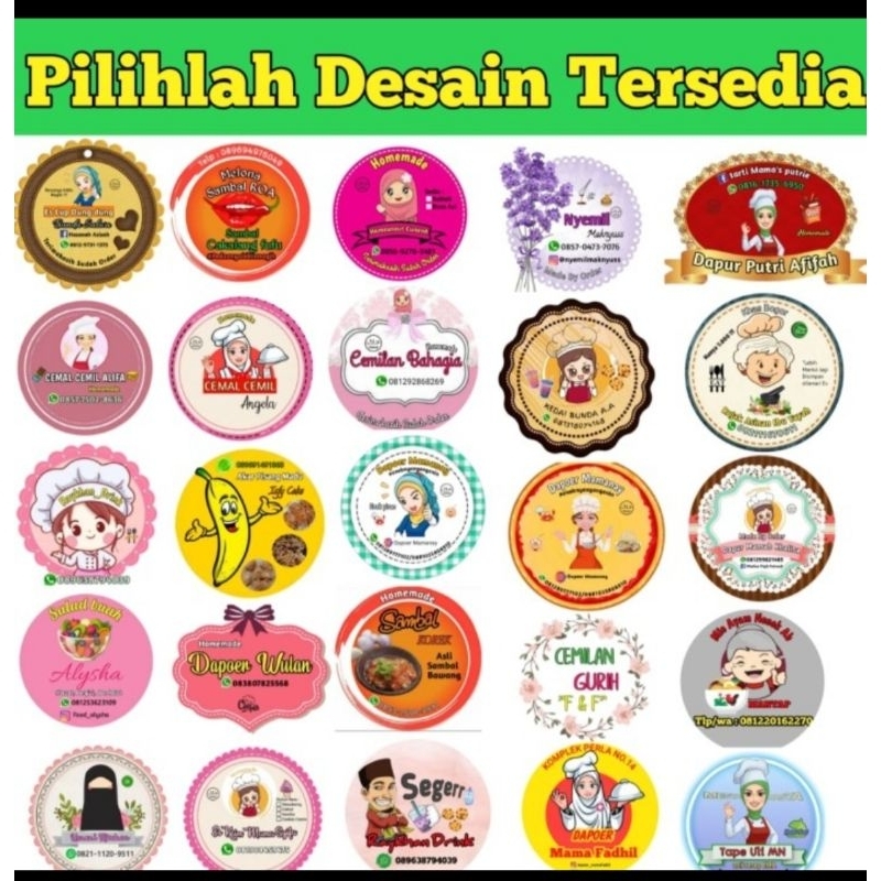 

desain logo usaha, olshop,stiker