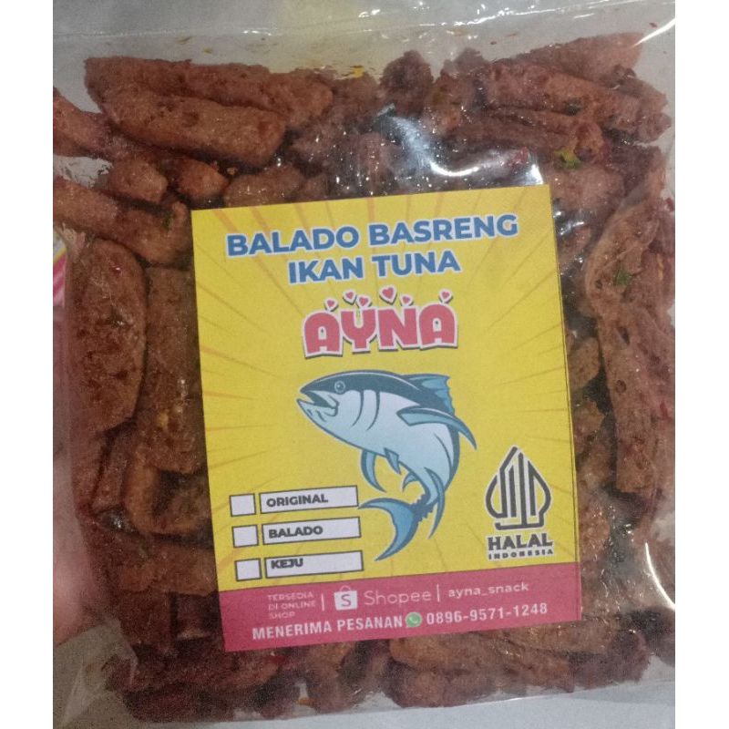 

BALADO BASRENG DAUN JERUK IKAN TUNA 250 gram