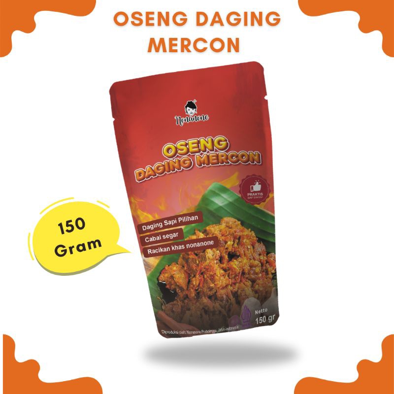 

Makanan Siap Saji Oseng Daging Mercon 150 gram / Full Daging no tetelan no koyor Termurah