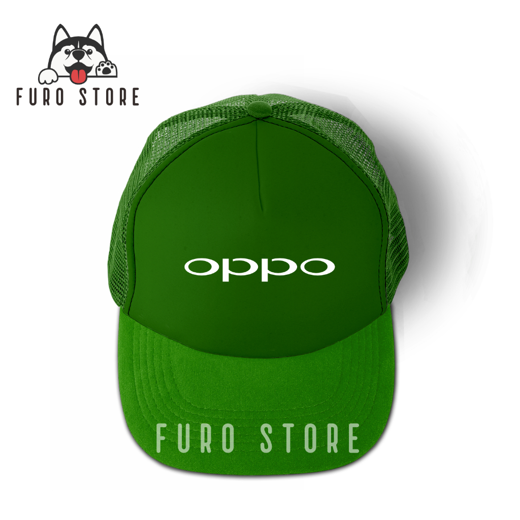 Topi Smartphone Oppo Premium Trucker Cap - Furo Store