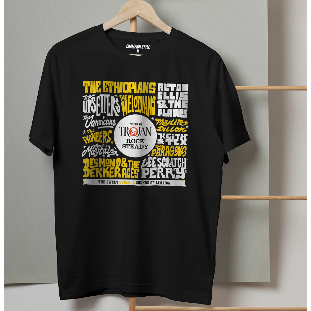 Baju Kaos Tshirt Trojan Rocksteady Reggae Music Culture
