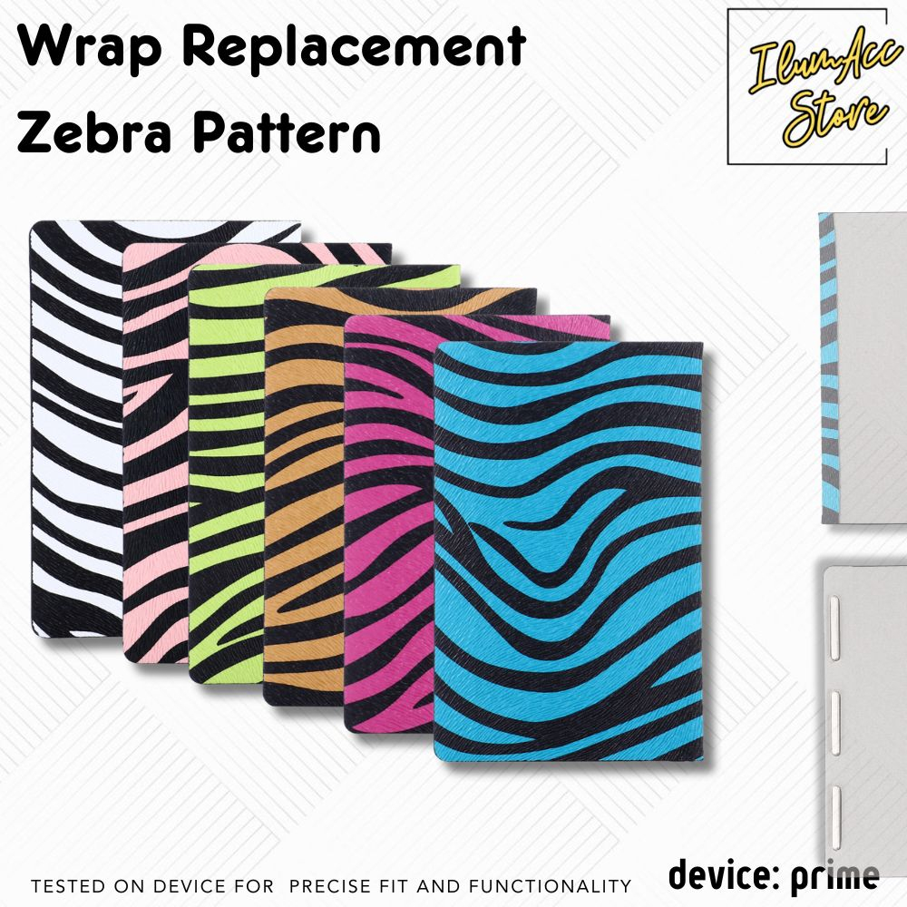 Wrap Case Replacement Animal Zebra Pattern Design Accessories for device X~IlumaPrime~X