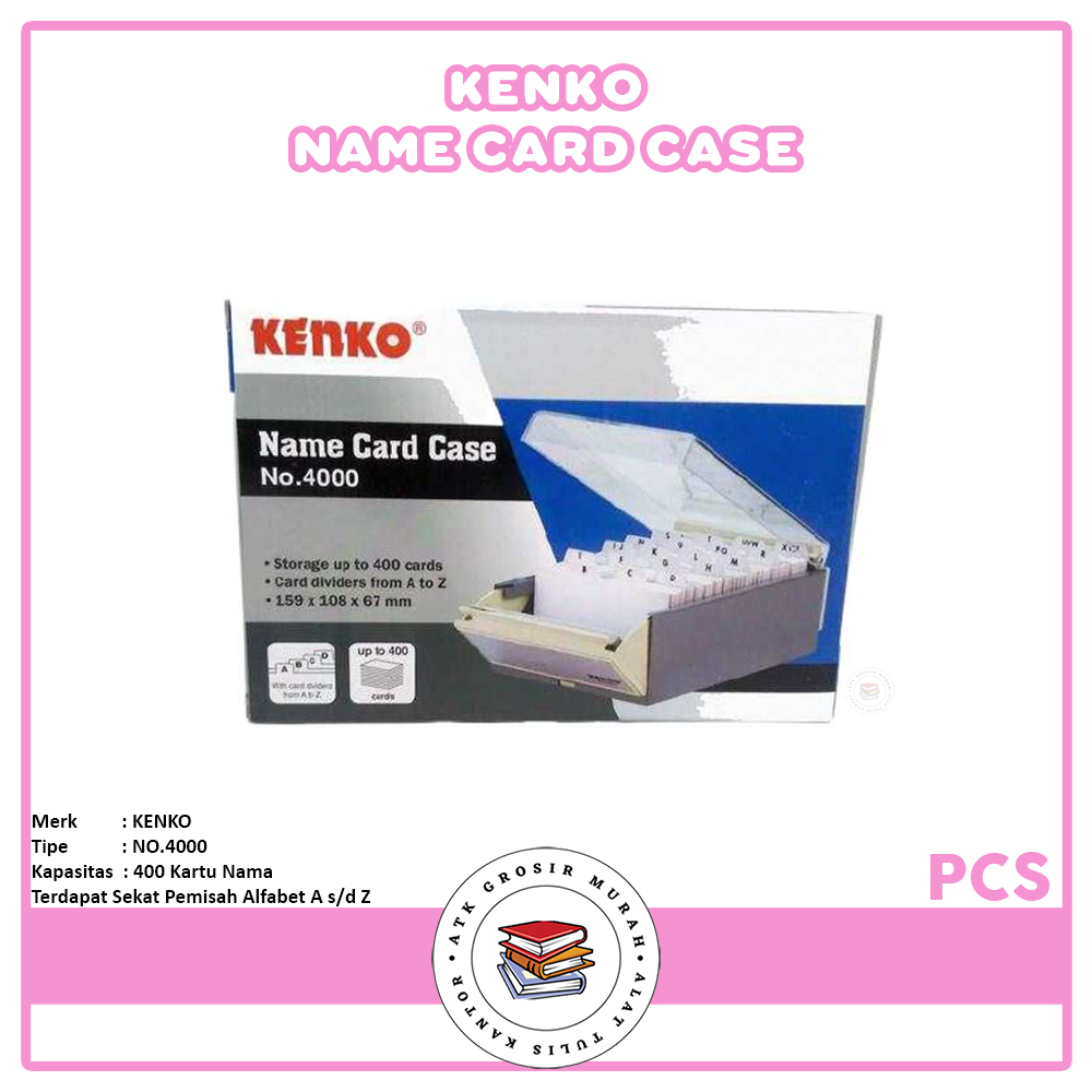 

KENKO - Kotak Kartu Nama Box Name Card Case 4000 - Pcs