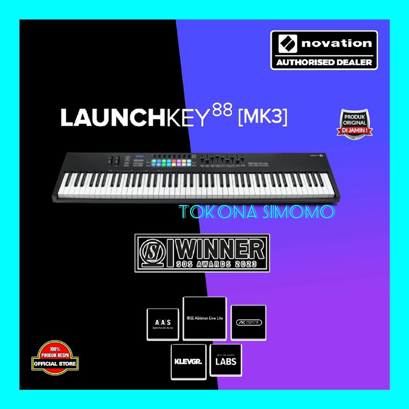 Novation Launchkey 88 MK3 USB MIDI Keyboard Controller