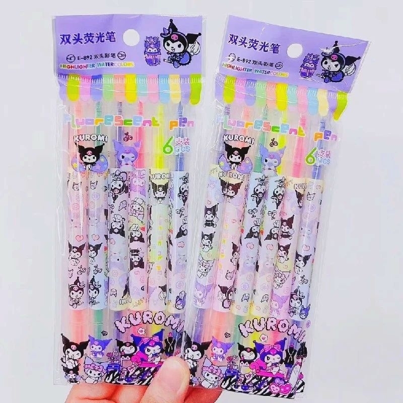 

STABILO HIGHLIGHTER SANRIO 1SET 6 WARNA LUCU KUROMI CINNAMOROLL MELODY
