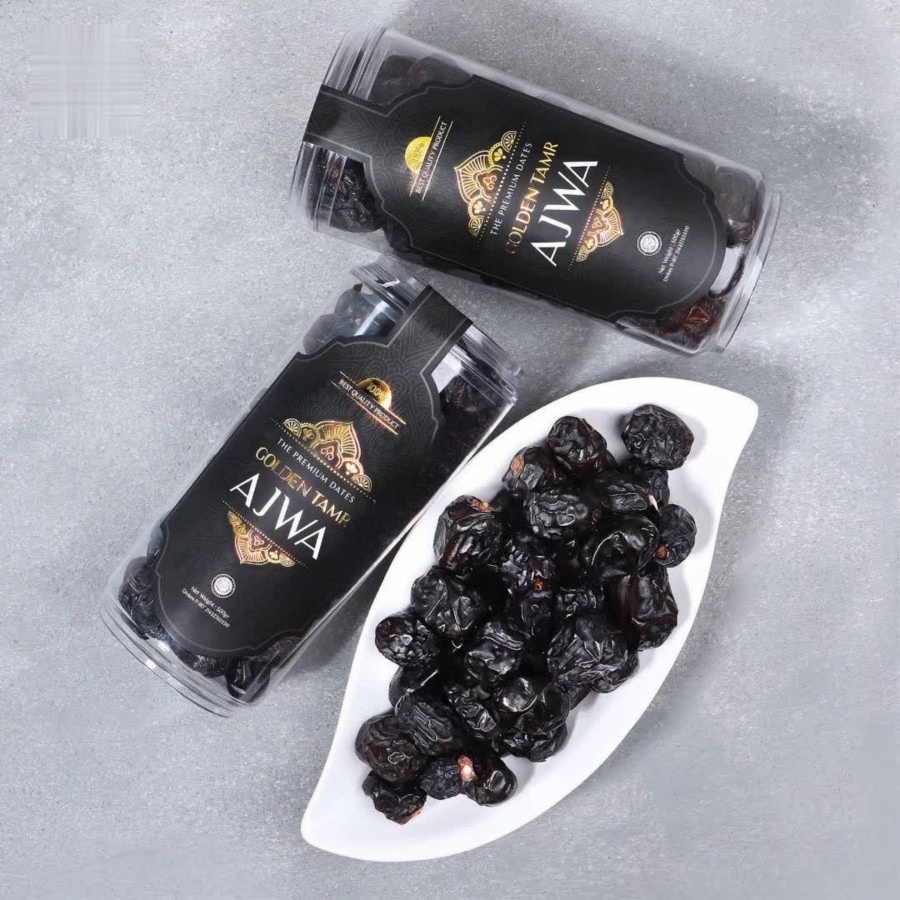 

Kurma GOLDEN TAMR AJWA PREMIUM QUALITY 500Gram