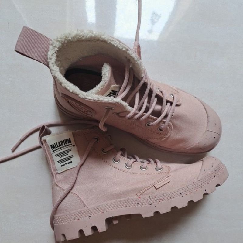 ORIGINAL 100% Sepatu Boots Wanita Palladium Pampa Earth Pink Rose Dust
