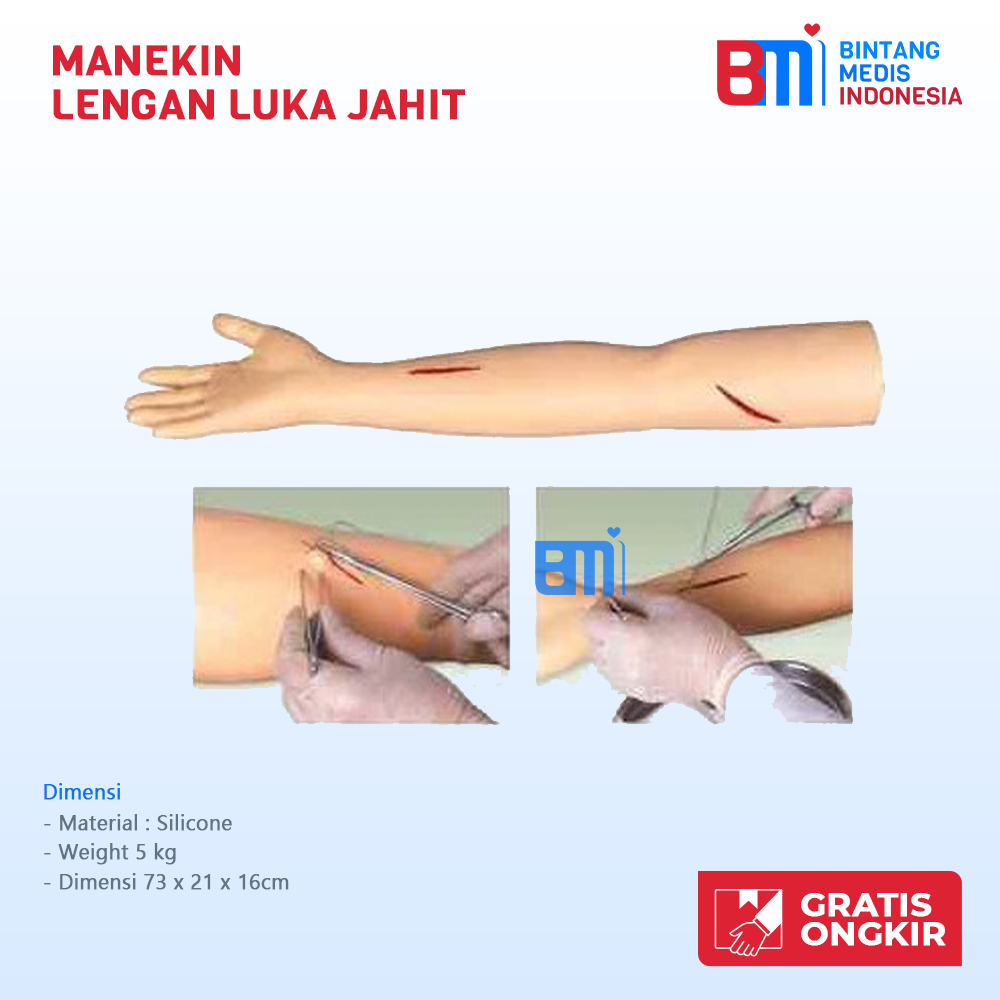 Manekin lengan luka jahit