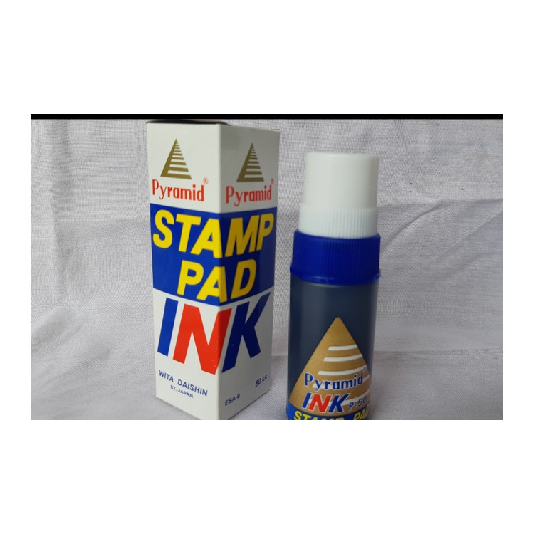 

Tinta bak stempel / stamp pad merk piramid - Biru