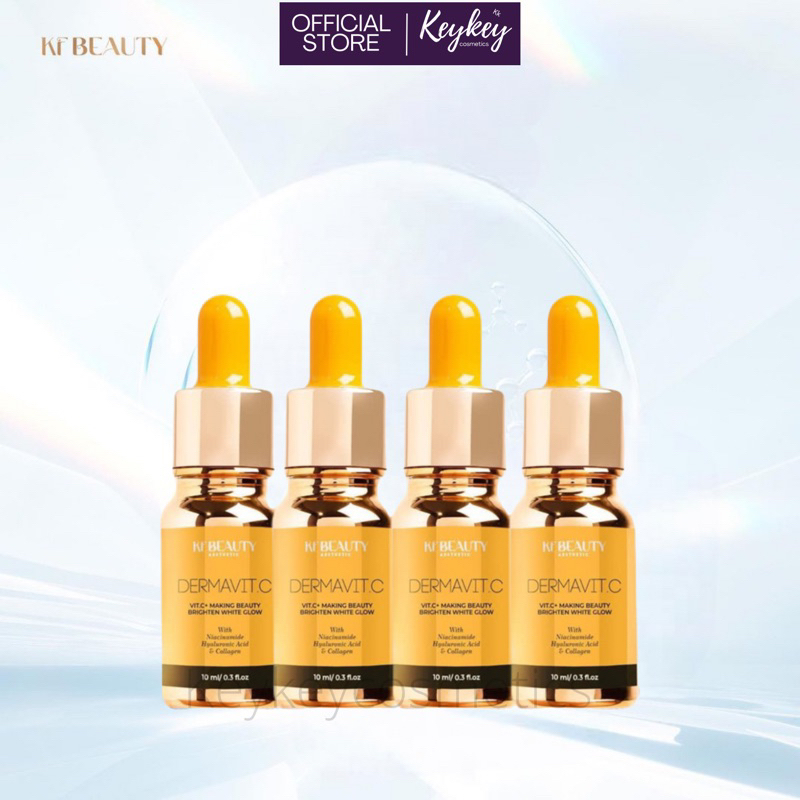 PAKET USAHA SERUM DERMAVIT C NEW 10ml KFBEAUTY / KFSKIN 4pcs