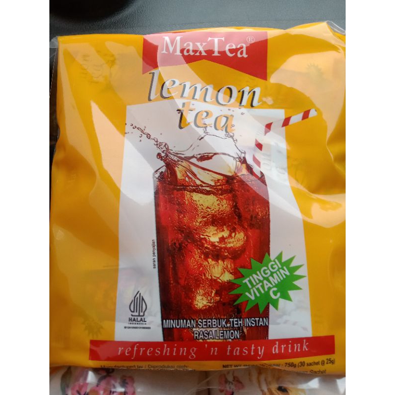 

MaxTea Lemon Tea 750 gr (30 sachet @25gram) Max tea