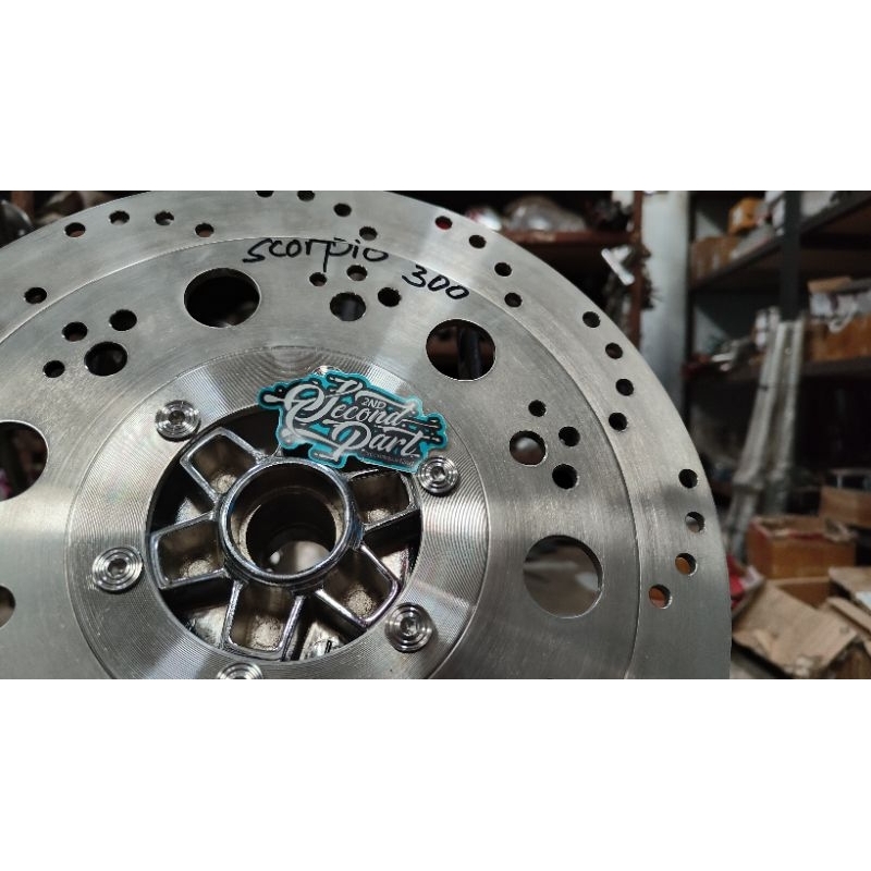 piringan cakram scorpio stainless 304 300mm 320mm