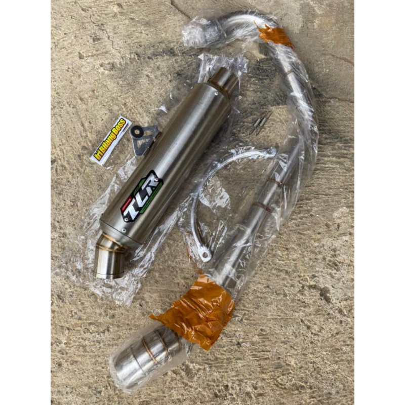 Knalpot TLR ala original CB GLPRO MEGAPRO TIGER free sticker &  pangkon C