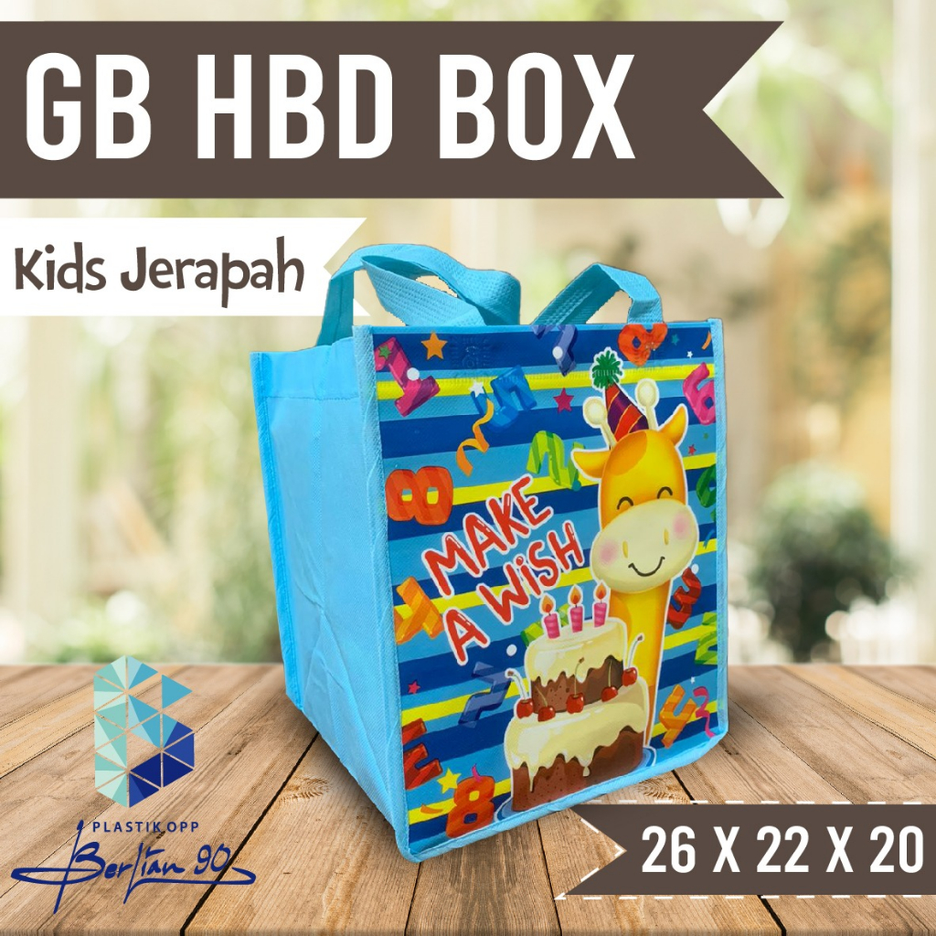 

Goodie Bag Ulang Tahun Anak Mptif Uncorn uk 26x22x20cm Termurah / Goodie Bag Spunbond Hampers / Goodie Bag Motif Kartun
